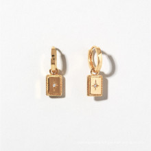 New six star point diamond earrings light luxury fashion versatile Korean wholesale drop earrings